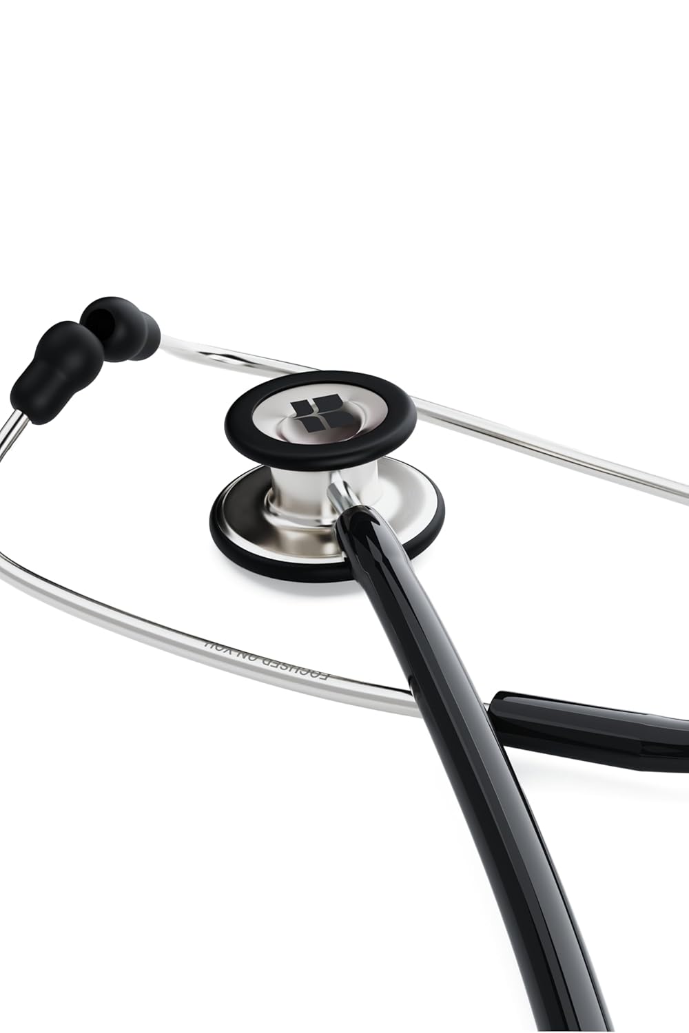 Knya 6sense Lite Stethoscope | Lightweight Dual-Head | Acoustic Stethoscope for Doctors | Medical Students | and Healthcare Professionals | Lightweight Stainless Steel Build | Soft-Seal Ear Tips | Made in India | Comes in a Premium Gift Box (Black) - Image 4