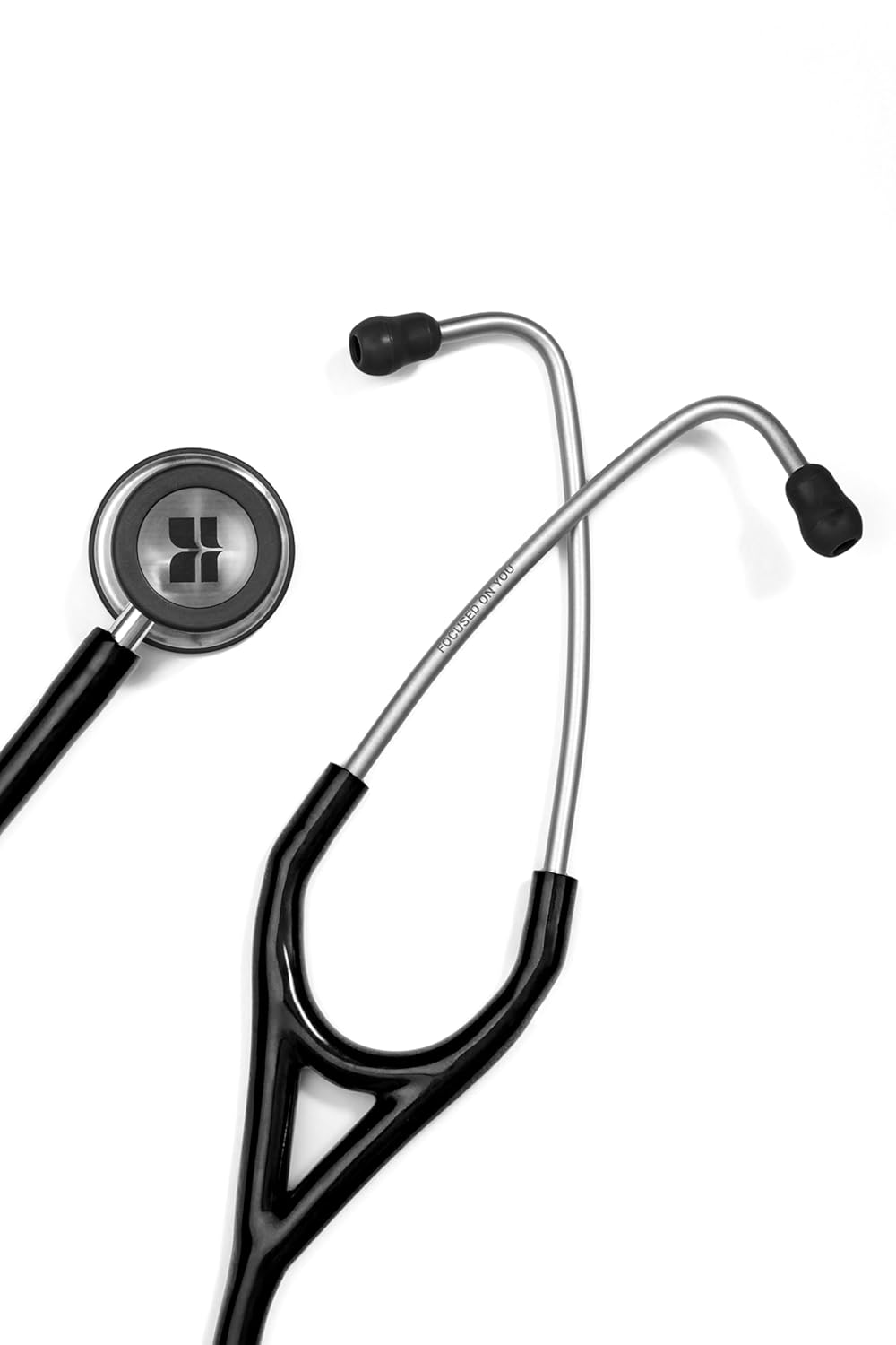 Knya 6sense Stethoscope | Dual-Lumen Tubing | Dual-Sided Chest Piece for Adult & Pediatric Use | Lightweight Stainless Steel Build | Soft-Seal Ear Tips | Made in India | Comes in a Premium Gift Box | Black