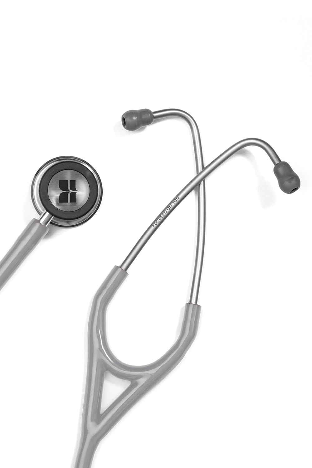 Knya 6sense Stethoscope | Dual-Lumen Tubing | Dual-Sided Chest Piece for Adult & Pediatric Use | Lightweight Stainless Steel Build | Soft-Seal Ear Tips | Made in India | Comes in a Premium Gift Box | Grey