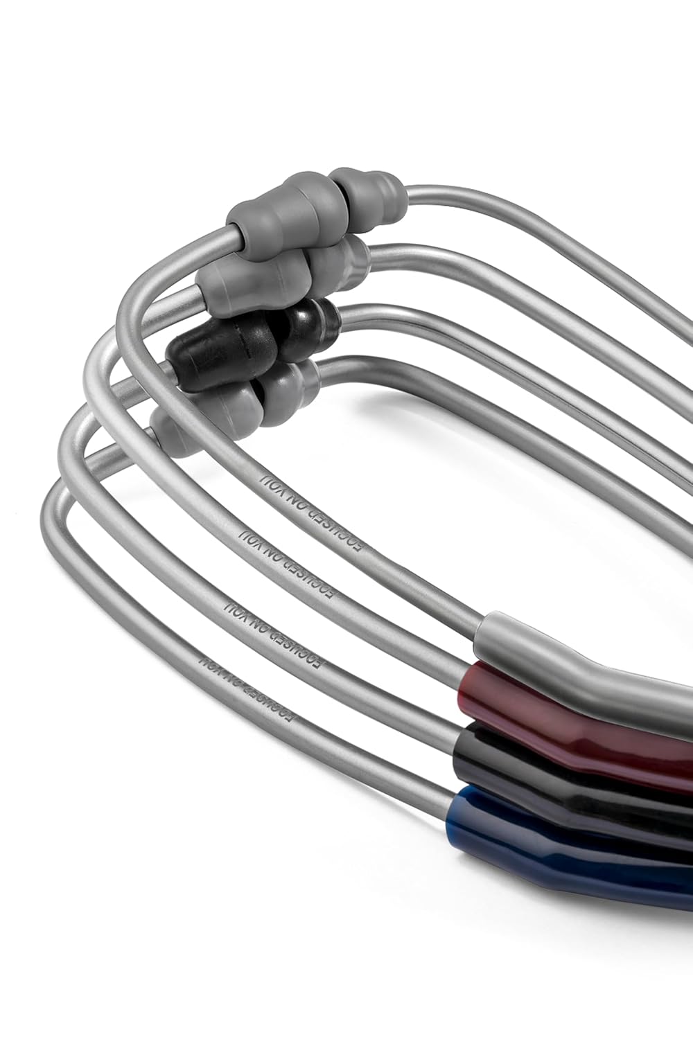 Knya 6sense Stethoscope | Dual-Lumen Tubing | Dual-Sided Chest Piece for Adult & Pediatric Use | Lightweight Stainless Steel Build | Soft-Seal Ear Tips | Made in India | Comes in a Premium Gift Box | Grey - Image 3