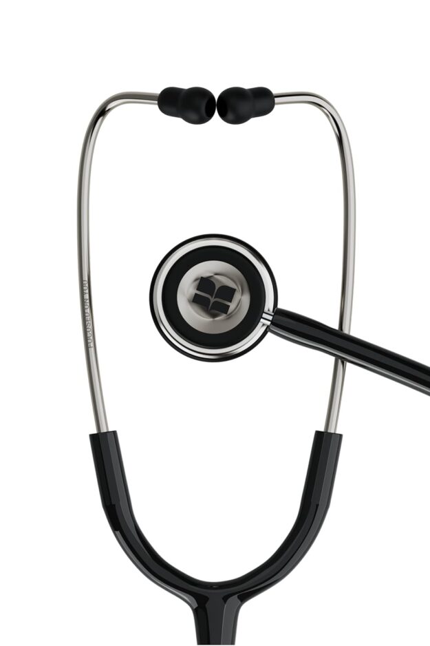 Knya 6sense Lite Stethoscope | Lightweight Dual-Head | Acoustic Stethoscope for Doctors | Medical Students | and Healthcare Professionals | Lightweight Stainless Steel Build | Soft-Seal Ear Tips | Made in India | Comes in a Premium Gift Box (Black)